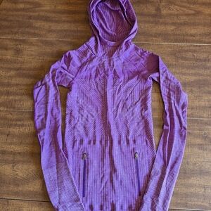 Purple Hooded Women's Sweater